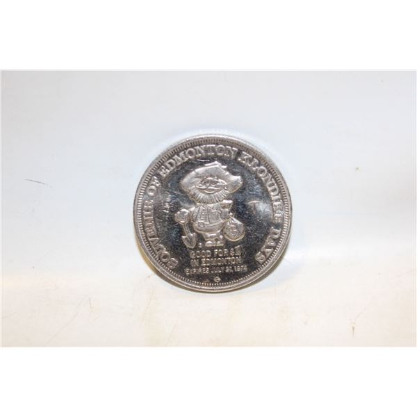 1974 KLONDIKE DAYS $1 COIN EDMONTON RCMP