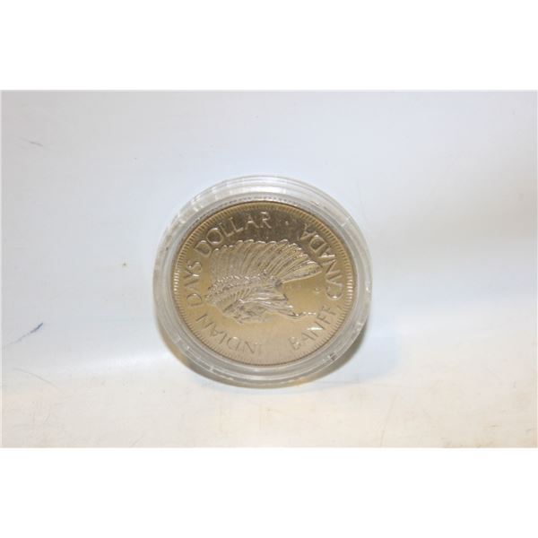 1978 BANFF INDIAN DAYS $1 COIN DR BEIL MEMORIAL