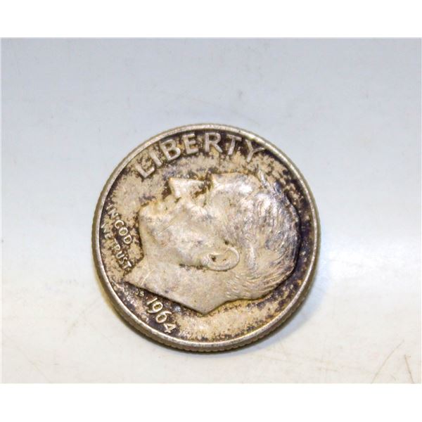 1964 10-CENT SILVER USA COIN