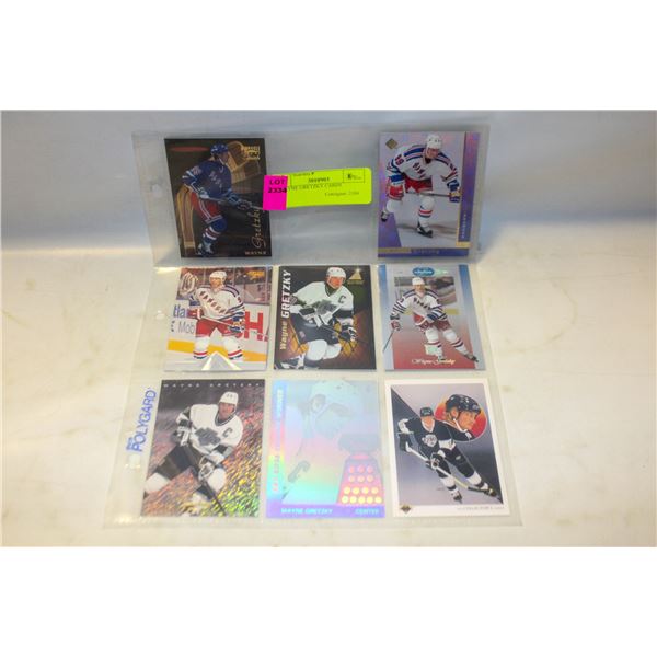 8 WAYNE GRETZKY CARDS