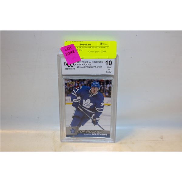 MATTHEWS TOP ROOKIES GRADED 10 UPPER DECK