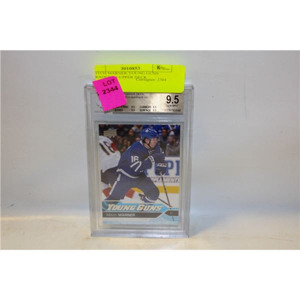 MITCH MARNER YOUNG GUNS GRADED 9.5 UPPER DECK