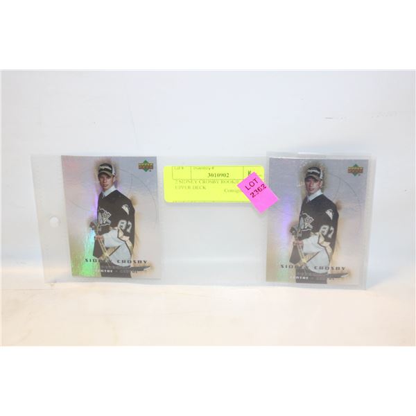 2 SIDNEY CROSBY ROOKIE CARDS UPPER DECK
