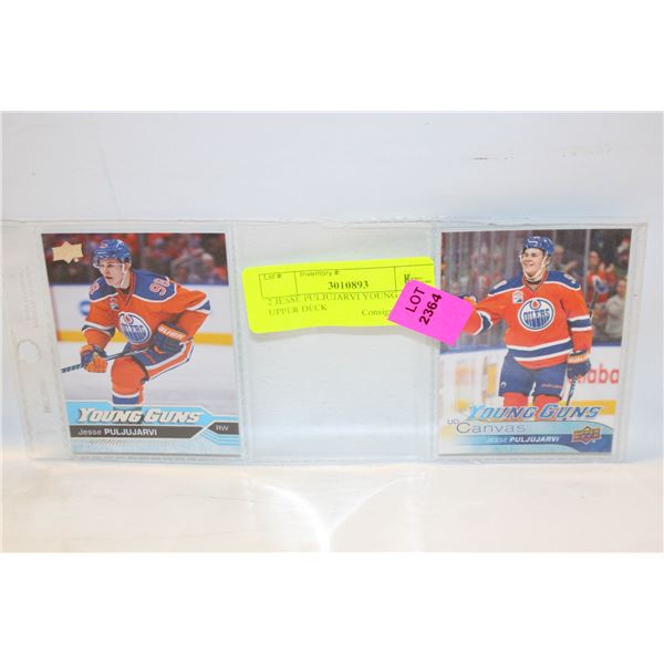 2 JESSE PULJUJARVI YOUNG GUNS UPPER DECK