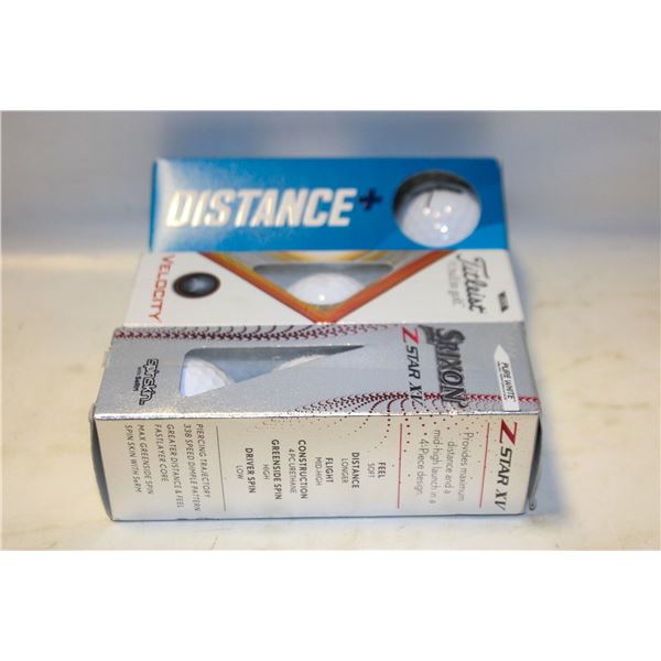 GOLF BALLS NEW IN BOXES TOGETHER-ESTATE