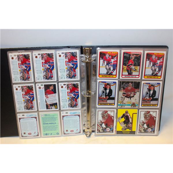 BINDER ALL PATRICK ROY APPROX 178 CARDS