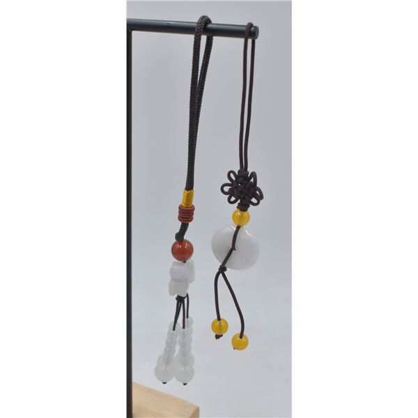 #98- NATURAL JADE JADITE & AGATE CAR & PHONE