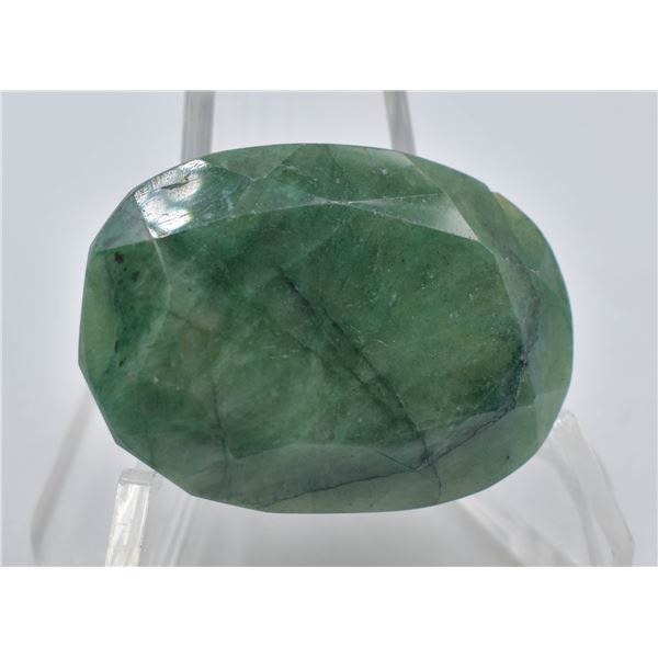 #318-NATURAL GREEN EMERALD GEMSTONE 185.5CT