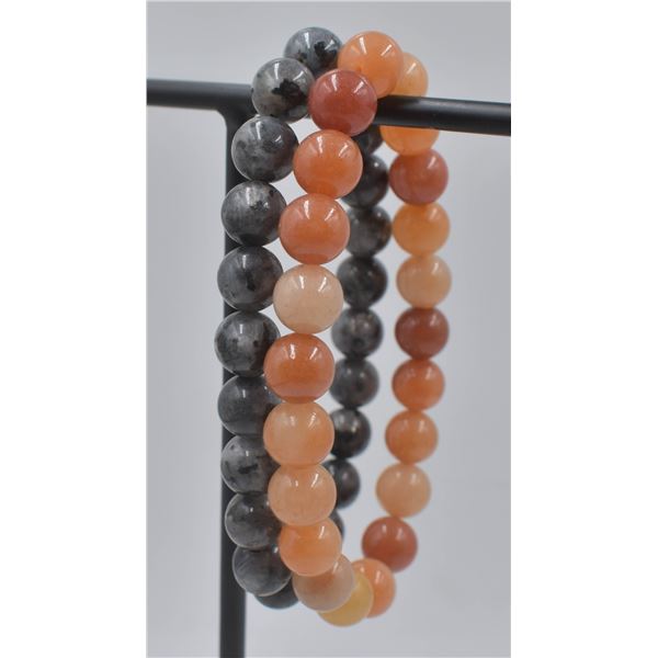 #50- NATURAL ORANG AVENTURINE & GRAY LARVIKITE