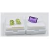 Image 1 : #265- NATURAL AMETHYST 4.40CT & PERIDOT 3.00CT