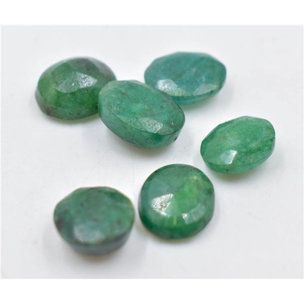 #337-NATURAL GREEN EMERALD GEMSTONES 45.55CT