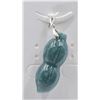 Image 2 : #190-NATURAL JADE JADEITE PENDANT 2PCS