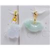 Image 1 : #168-NATURAL JADE JADEITE PENDANT 2PCS