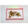 Image 1 : NEW TWIN BEE BROOCH ENAMEL, RHINESTONE