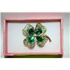 Image 1 : NEW 4 LEAF CLOVER DOUBLE RHINESTONES
