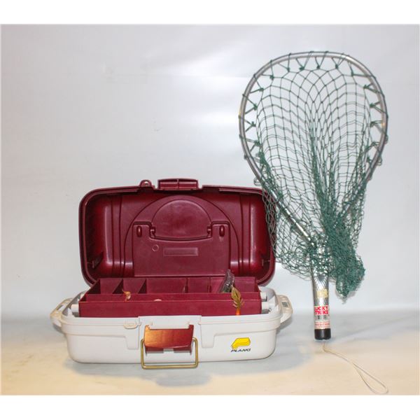 LUCKY STRIKE FISHING NET, & PLANO TACKLE