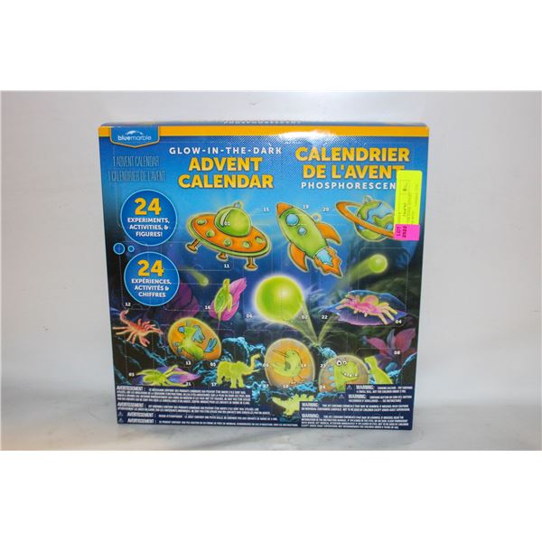 GLOW IN THE DARK ADVERT CALENDER WITH