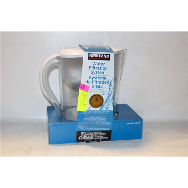 KIRKLAND SIGNATURE FILTERED WATER PITCHER