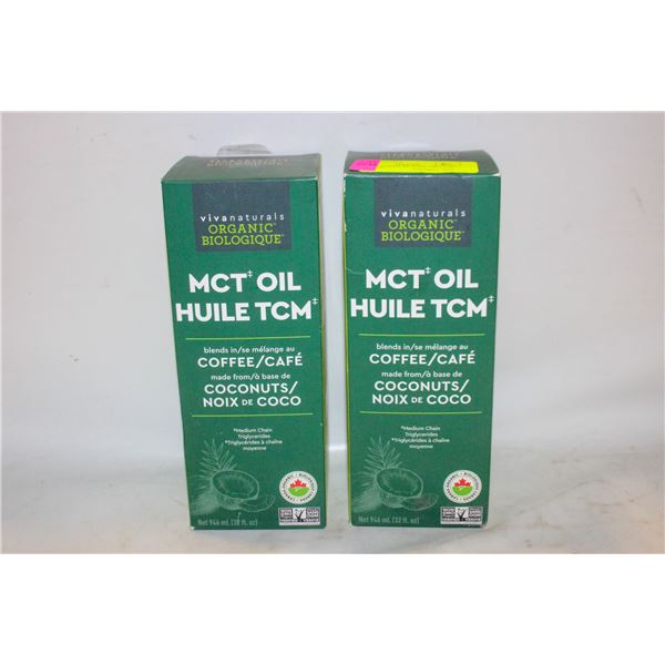 2 PACK SEALED MCT OIL ORGANIC FOR KETO