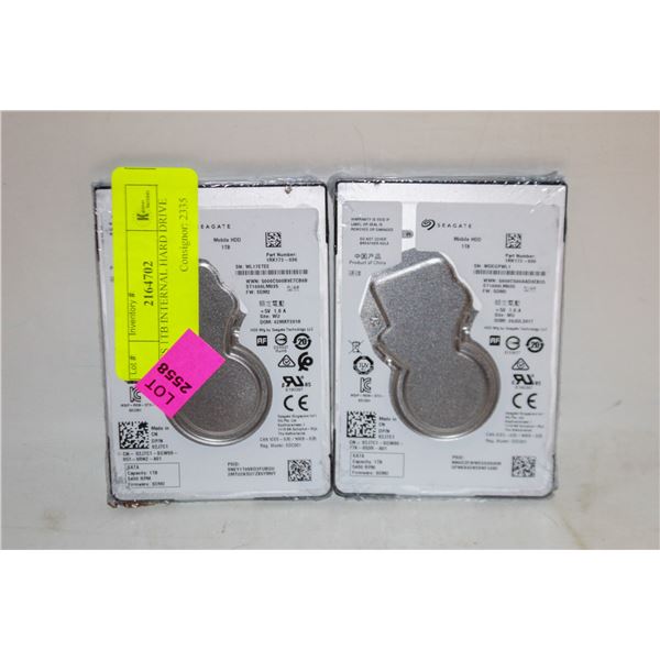 2 PCS 1TB INTERNAL HARD DRIVE