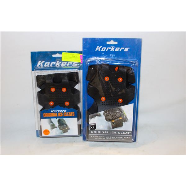 2 PACK KORKERS ULTRA ICE CLEAT CARDBOARD