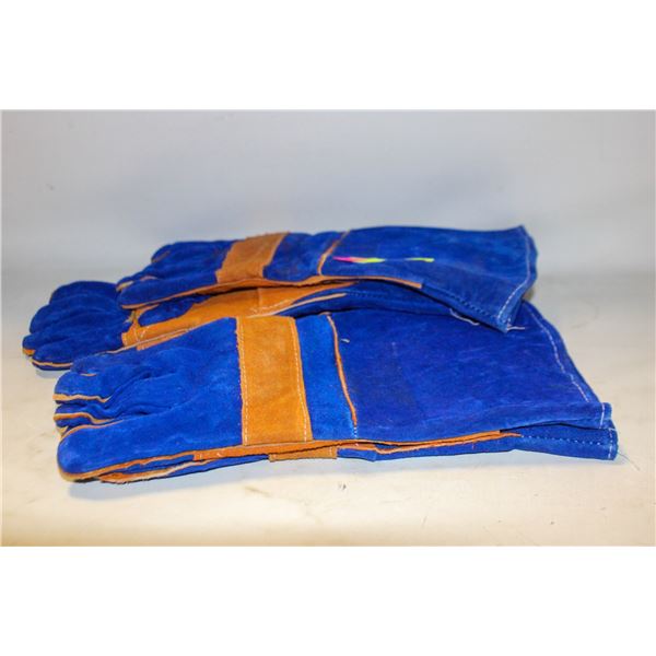 2 PACK BLUE LEATHER HEAT RESISTENT WELDING
