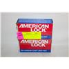 Image 1 : 2 PACK AMERICAN LOCK WITH 4 KEYS NEW