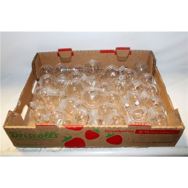 LOT OF ROUND BOTTOM BEAKERS 100/250ML