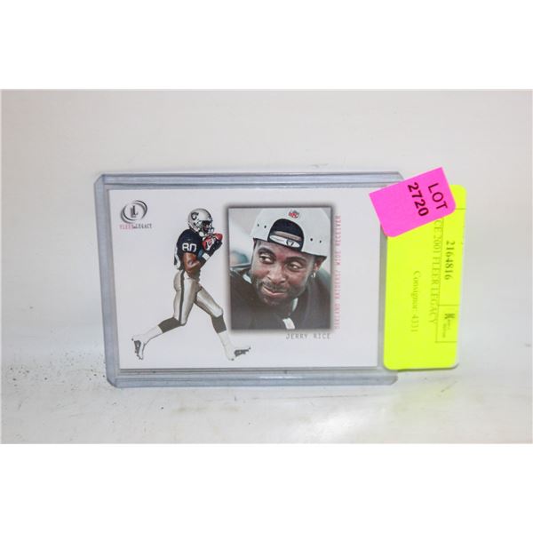 JERRY RICE 2001 FLEER LEGACY