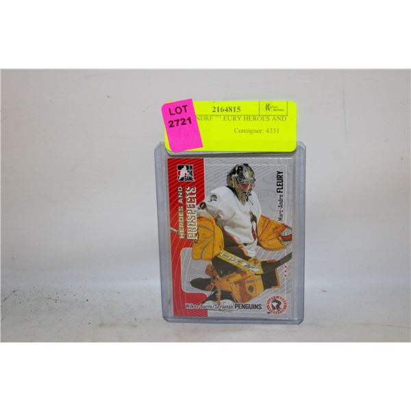 MARC ANDRE FLEURY HEROES AND