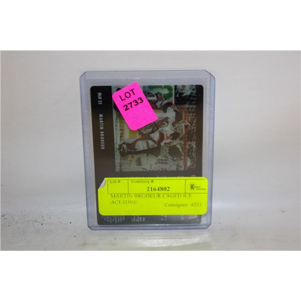 MARTIN BRODEUR CAGED ICE ACETONE