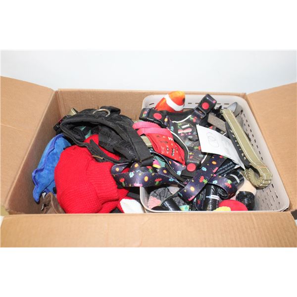 DOG HARNESS/COLARS/LEASHES/TOYS/BRUSH