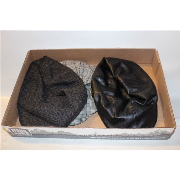 3 MENS FLATCAPS