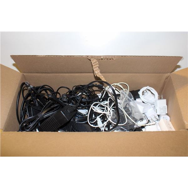 LOT OF VARIOUS CORDS (PHONE, COMPUTER, HDMI)