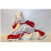 Image 1 : VINTAGE 27" HANDMADE FABRIC RABBIT DOLL