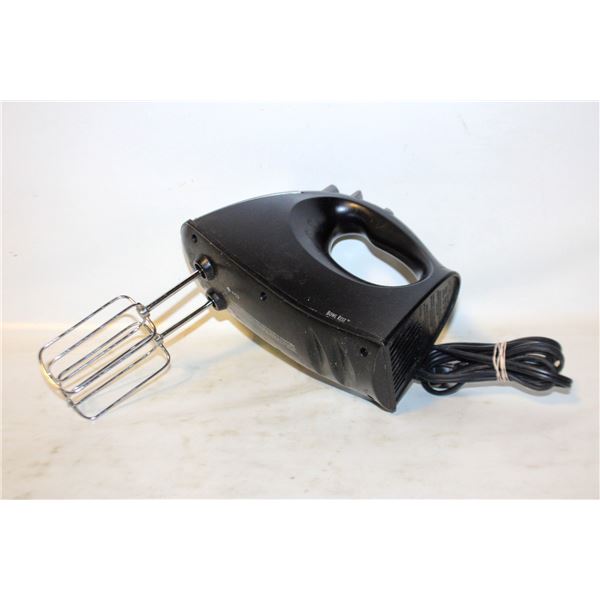 HAMILTON BEACH STAINLESS/BLACK ELECTRIC MIXER