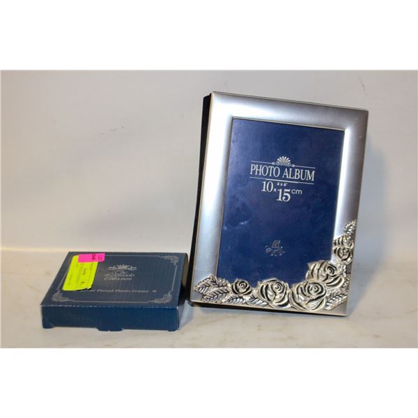 FANCY SILVER PLATED PHOTO ALBUM AND