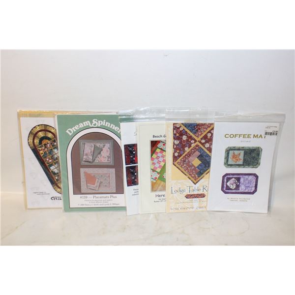 PATTERNS FOR FABRIC TABLE PLACEMATS,