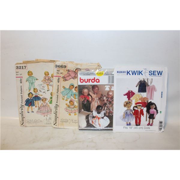 PATTERNS FOR DOLL CLOTHES