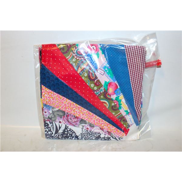 (16) SQUARE 10"X10" QUILT BLOCKS, 9 PIECES