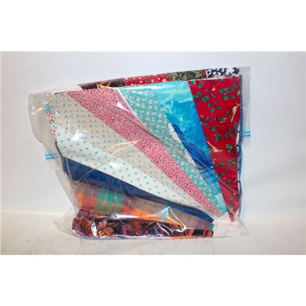 (16) SQUARE 10"X10" QUILT BLOCKS, 9 PIECES