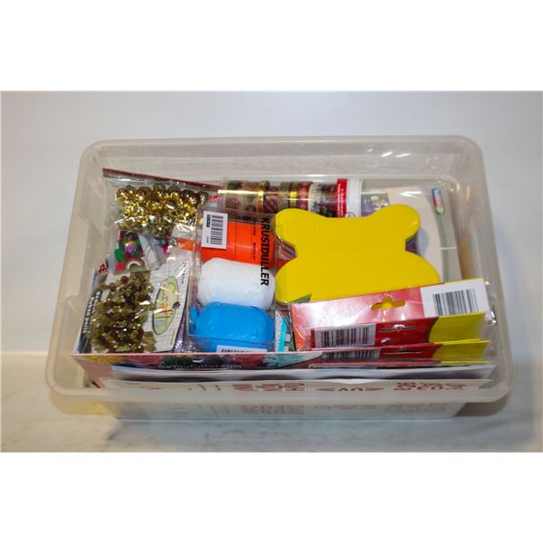 LARGE LOT OF CRAFT SUPPLIES, FELT, RIBBONS,