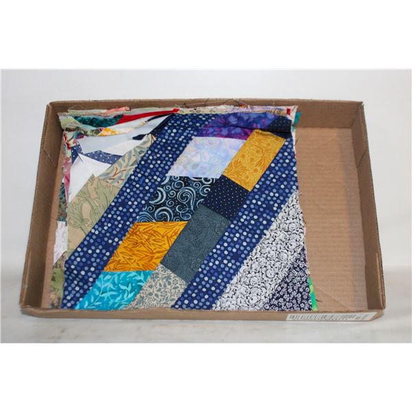 10 SQUARE 12"X12" QUILT BLOCKS, UP TO 20-30