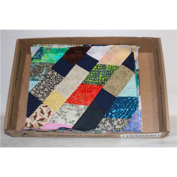 10 SQUARE 12"X12" QUILT BLOCKS, UP TO 20-30