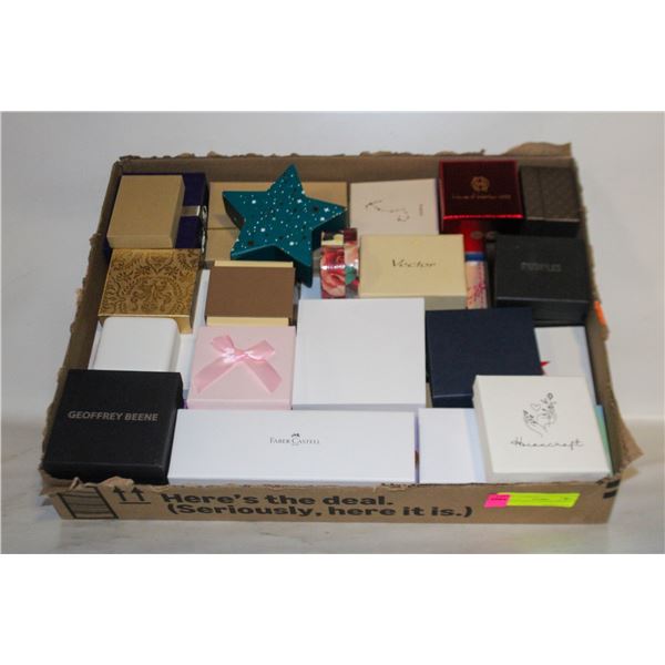 LOT OF OVER 30 JEWELRY BOXES