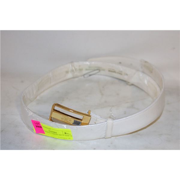 WHITE PIERRE CARDIN BELT SIZE 40