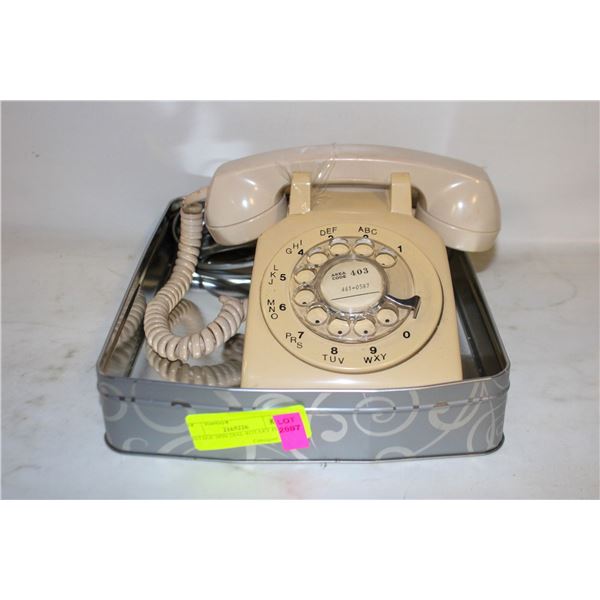 VINTAGE SPIN DIAL ROTARY PHONE