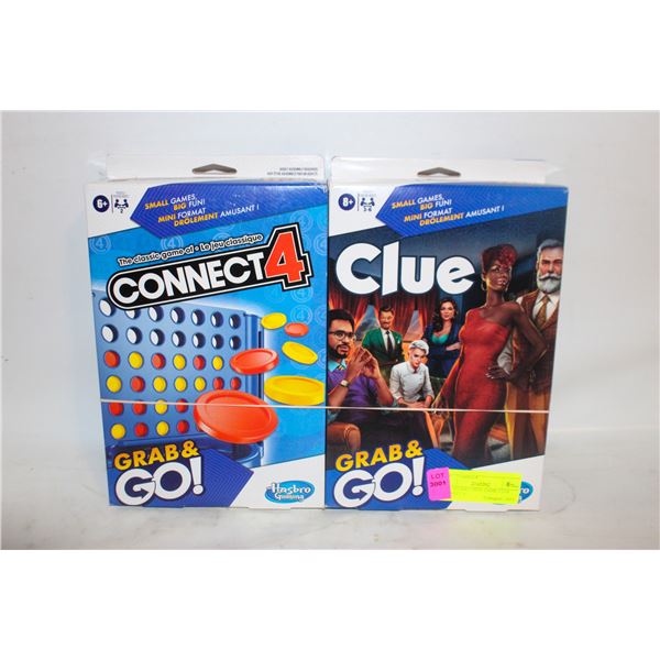 NEW HASBRO MINI GAME CLUE CONNECT 4