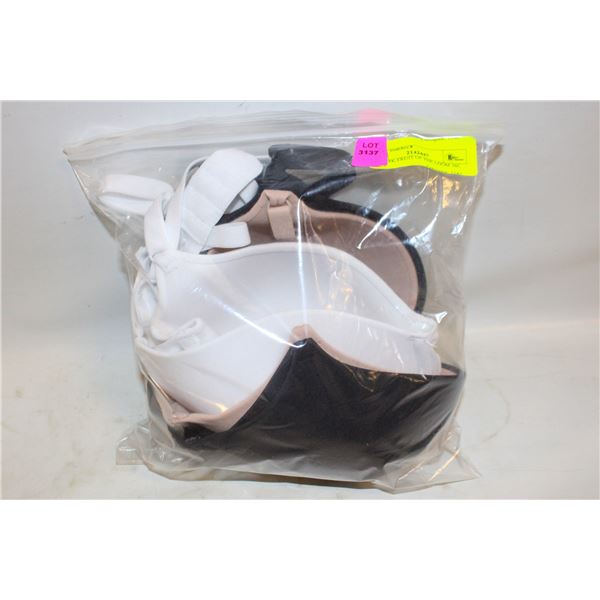 REPACKED 3PK FRUIT OF THE LOOM 36C BRAS