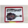 Image 1 : NEW MAKEUP MIRROR AND COMB SET METAL